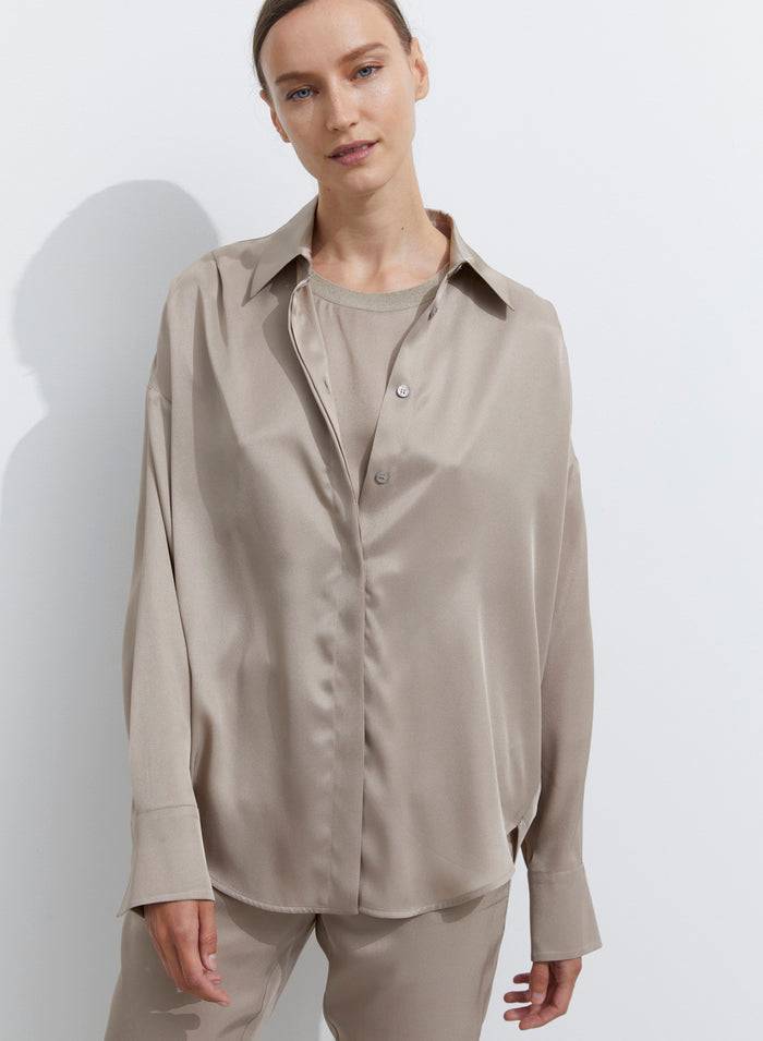 Lorena Antoniazzi CAMICIA IN TWILL DI SETA