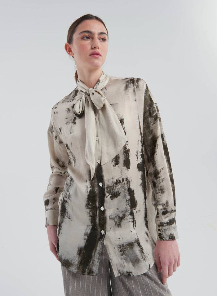 Lorena Antoniazzi CAMICIA IN VISCOSA STAMPATA