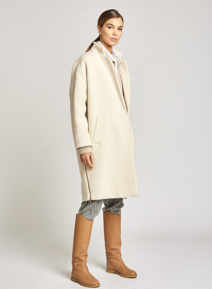 Lorena Antoniazzi CAPPOTTO BOUCLE' IN ALPACA