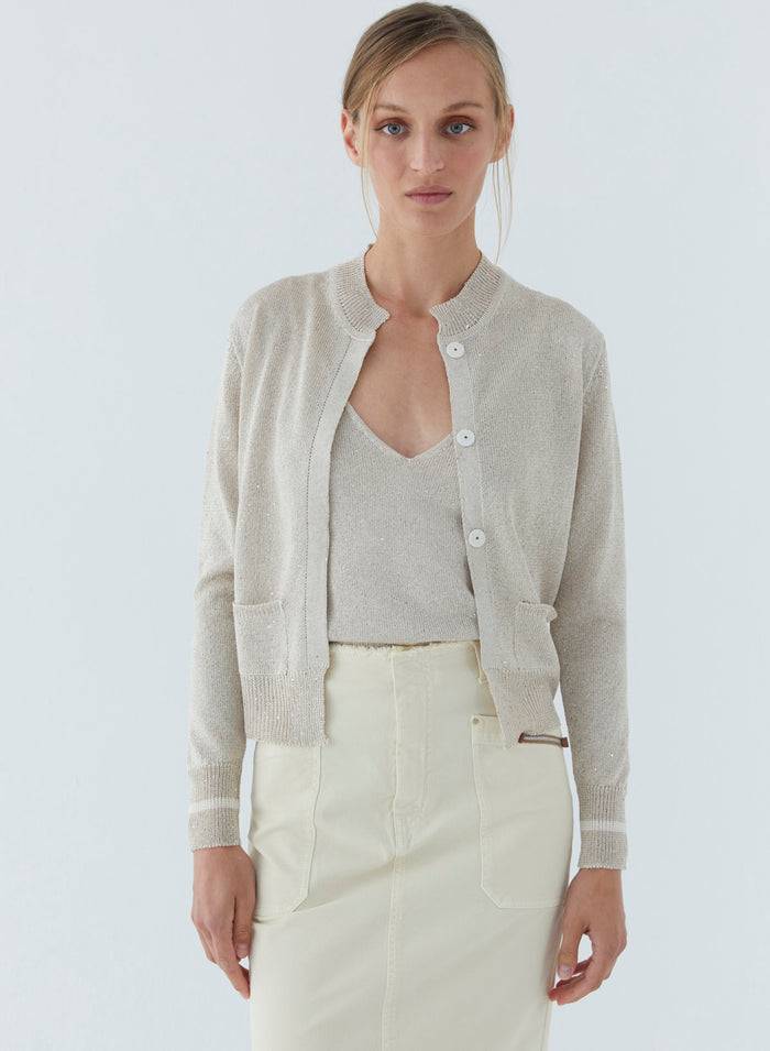 Lorena Antoniazzi CARDIGAN IN MAGLIA