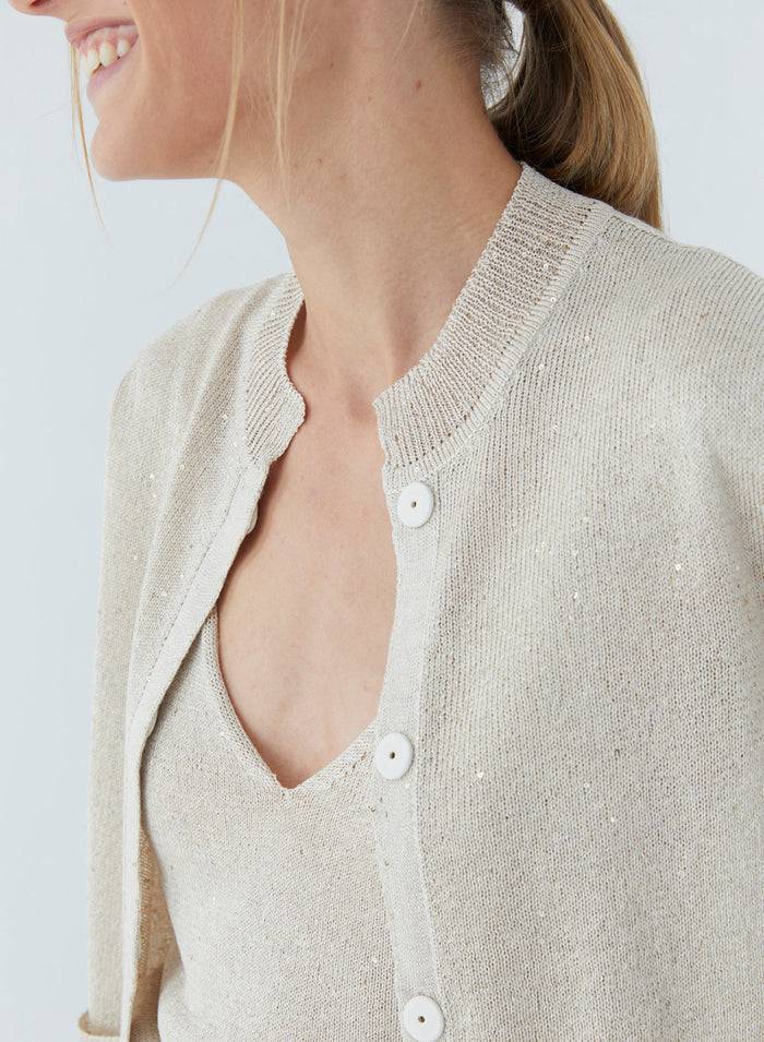 Lorena Antoniazzi CARDIGAN IN MAGLIA