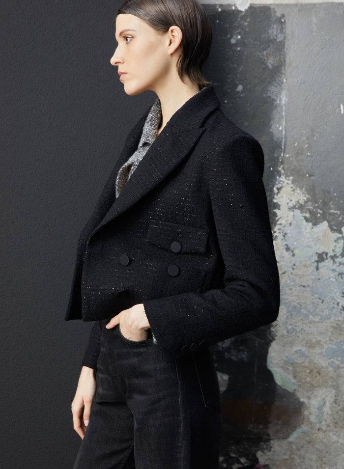 Lorena Antoniazzi GIACCA CROP IN LANA