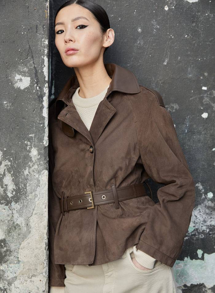 Lorena Antoniazzi GIACCA IN CAMOSCIO