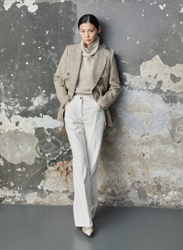 Lorena Antoniazzi GIACCA IN CHEVRON DI LANA