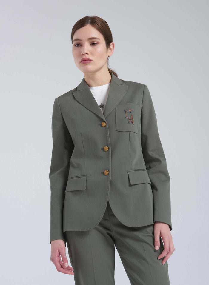 Lorena Antoniazzi GIACCA IN COTONE STRETCH