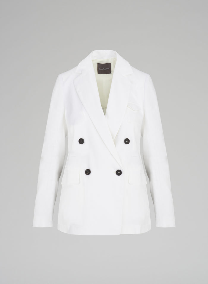 Lorena Antoniazzi GIACCA IN LINO E VISCOSA