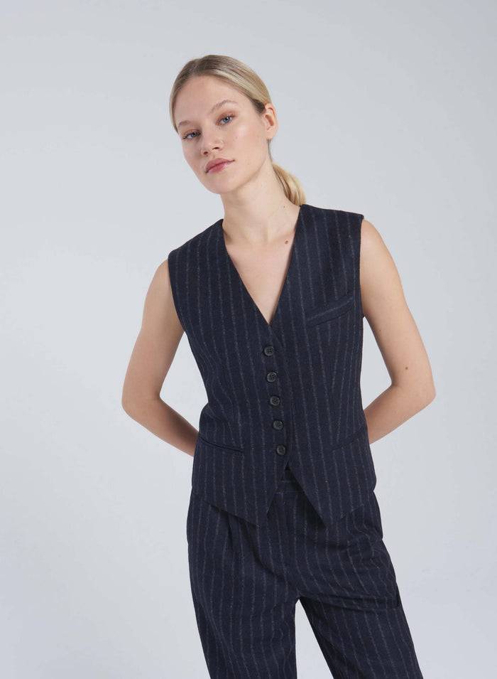 Lorena Antoniazzi GILET IN ALPACA E LANA