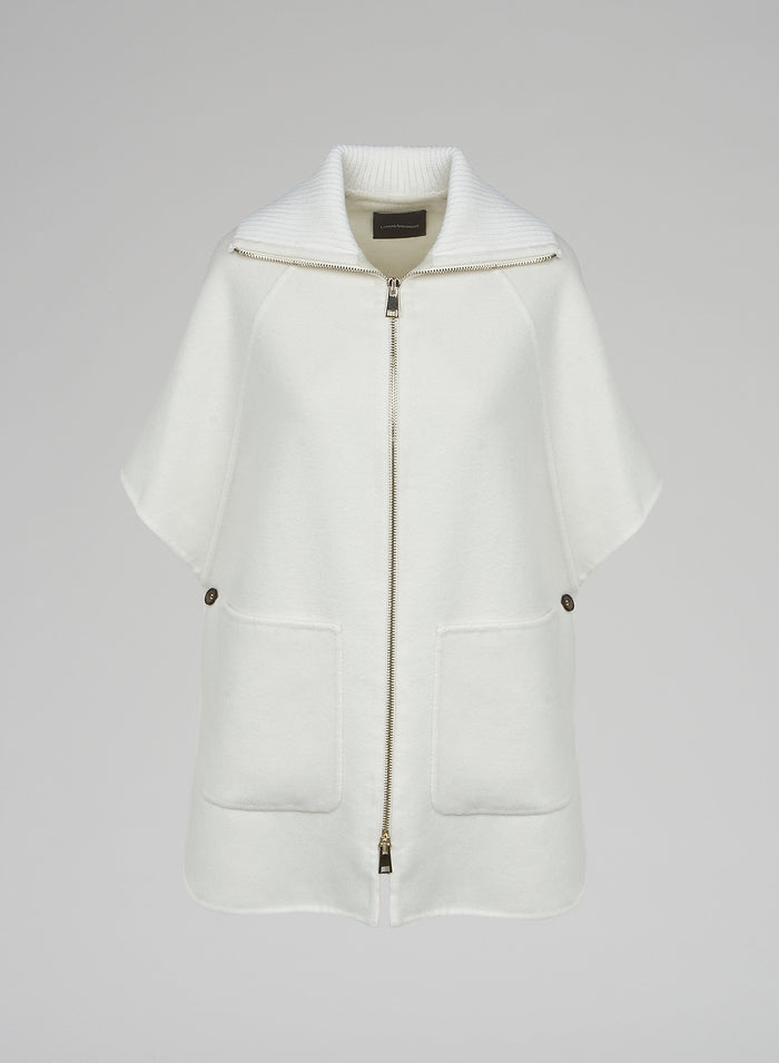 Lorena Antoniazzi GILET IN LANA E ANGORA