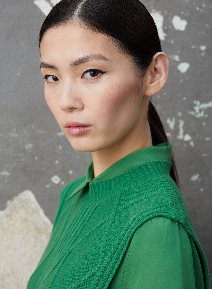 Lorena Antoniazzi GILET IN MAGLIA