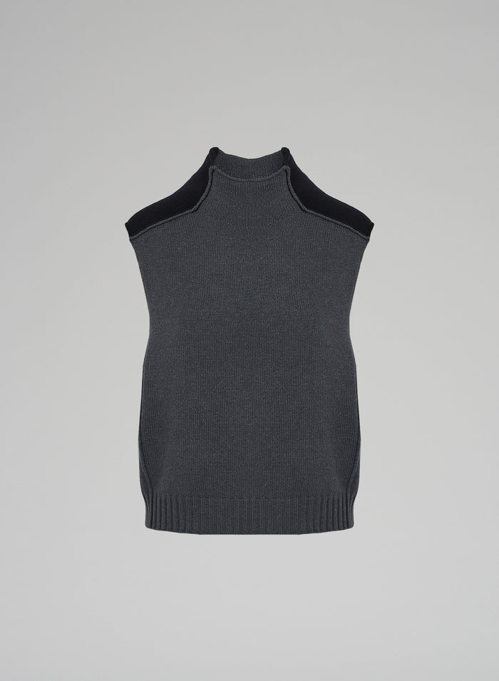 Lorena Antoniazzi GILET IN MAGLIA