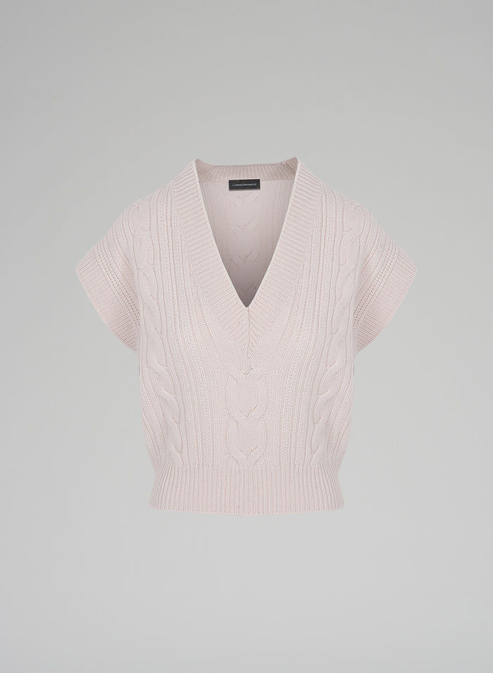 Lorena Antoniazzi GILET IN MAGLIA
