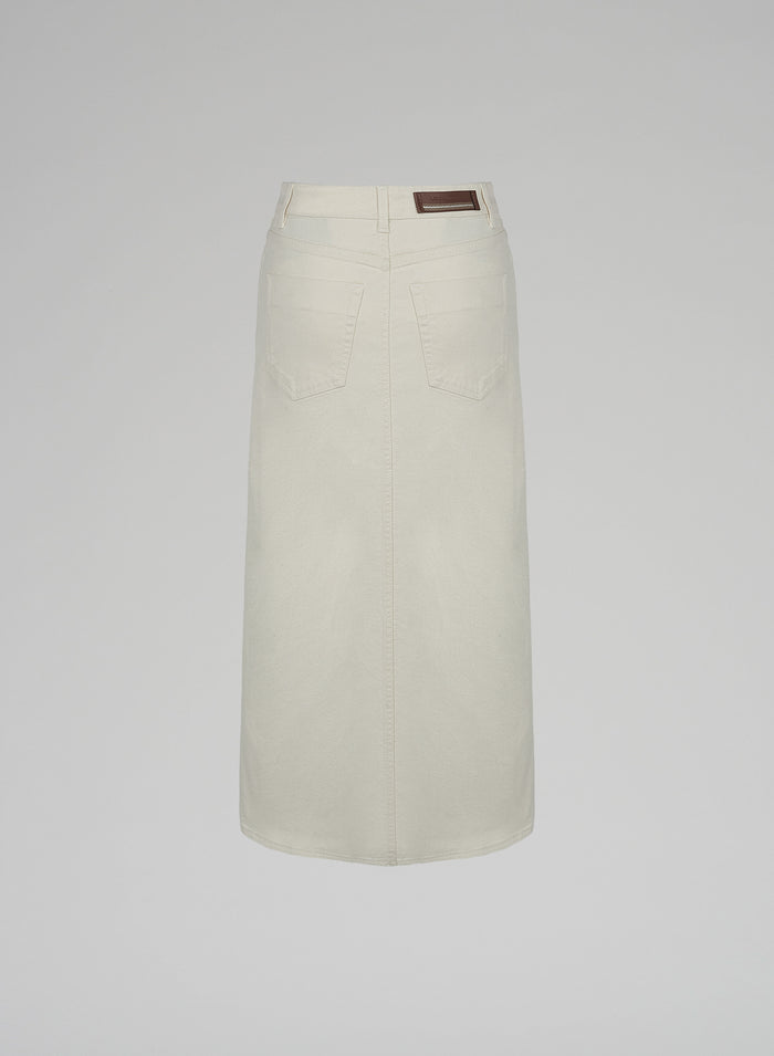 Lorena Antoniazzi GONNA MIDI IN DENIM