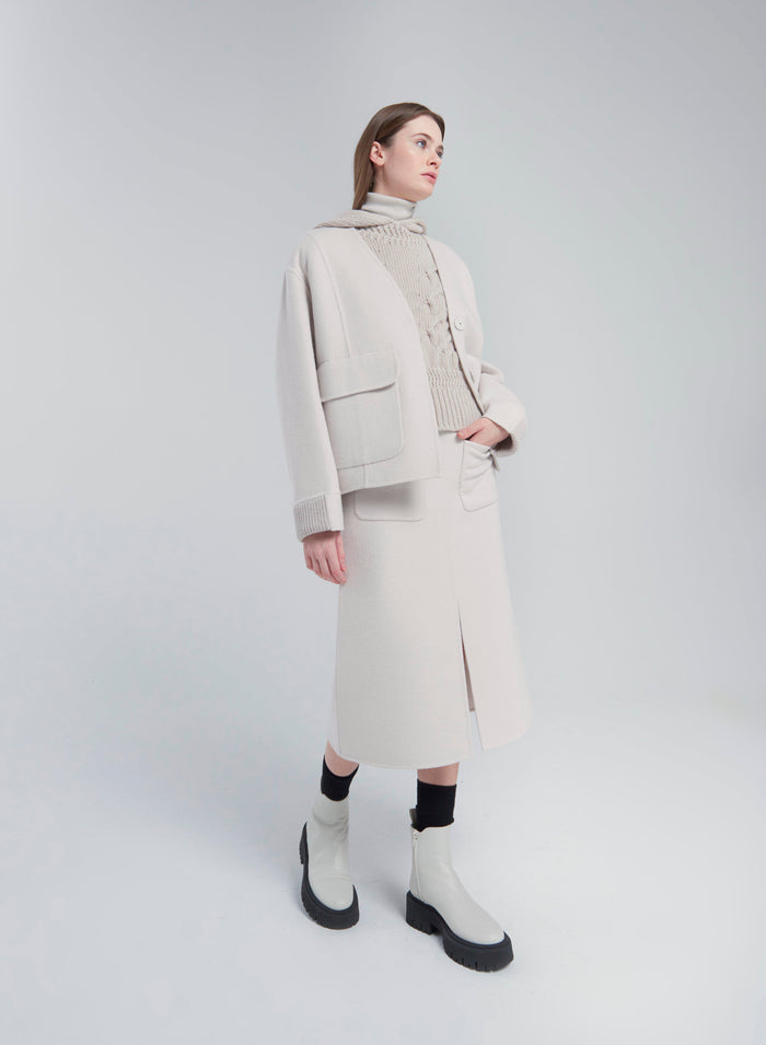 Lorena Antoniazzi GONNA MIDI IN LANA E ANGORA