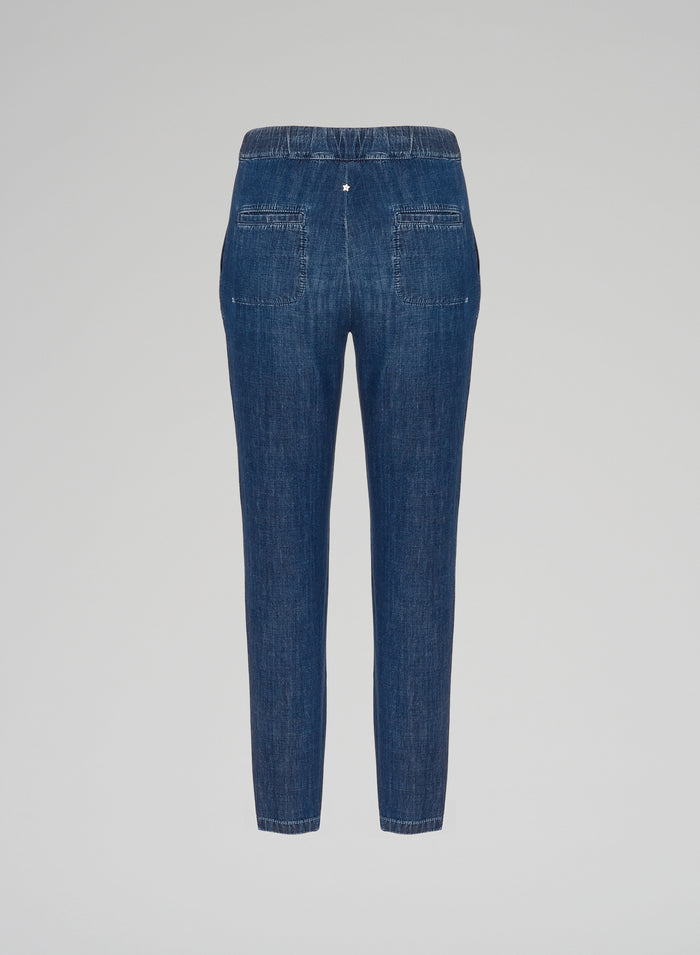 Lorena Antoniazzi JOGGERS IN DENIM