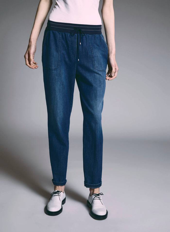 Lorena Antoniazzi JOGGERS IN DENIM