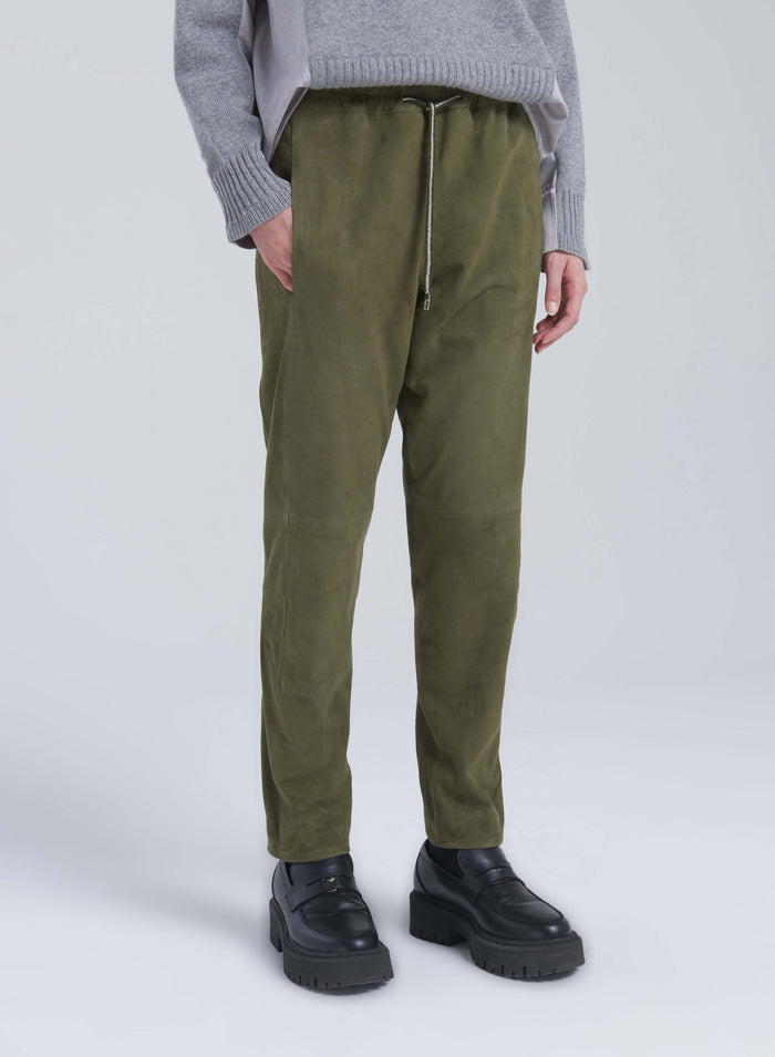 Lorena Antoniazzi JOGGERS IN SUEDE