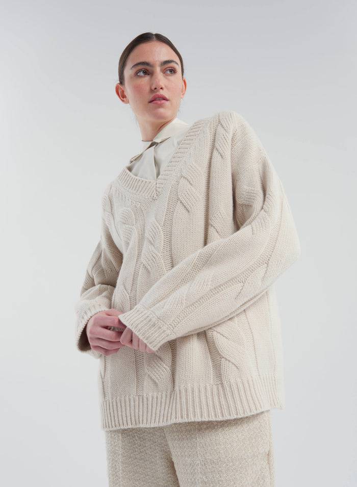 Lorena Antoniazzi MAGLIA IN LANA, CASHMERE E SETA