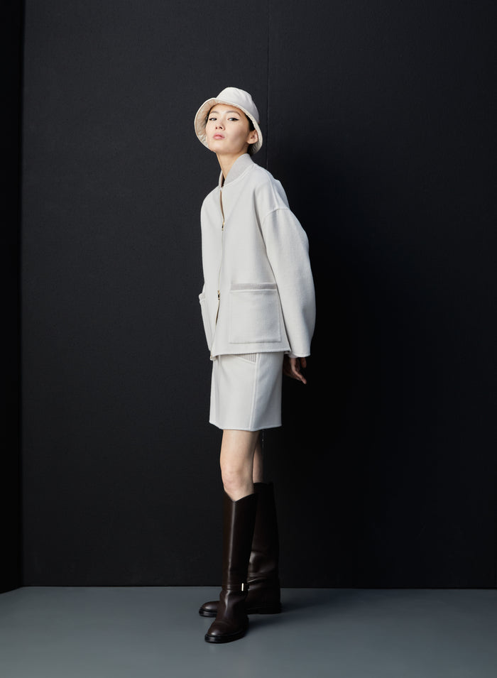 Lorena Antoniazzi MINI GONNA IN LANA E ANGORA