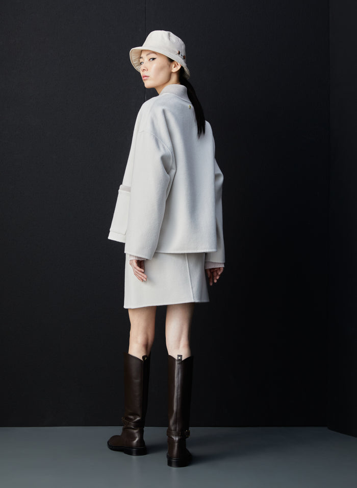 Lorena Antoniazzi MINI GONNA IN LANA E ANGORA