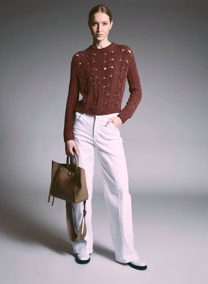 Lorena Antoniazzi PANTALONI IN DENIM STRETCH