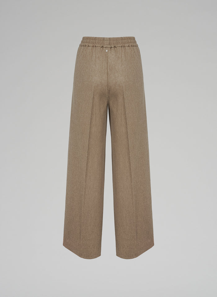 Lorena Antoniazzi PANTALONI IN FLANELLA STRETCH