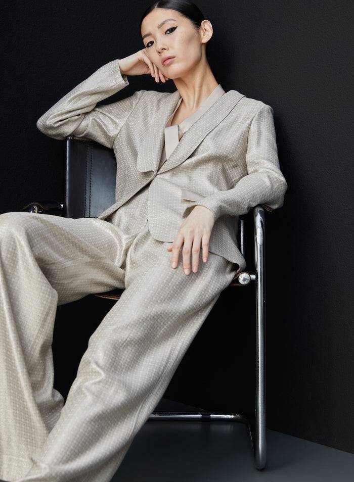 Lorena Antoniazzi PANTALONI IN LUREX