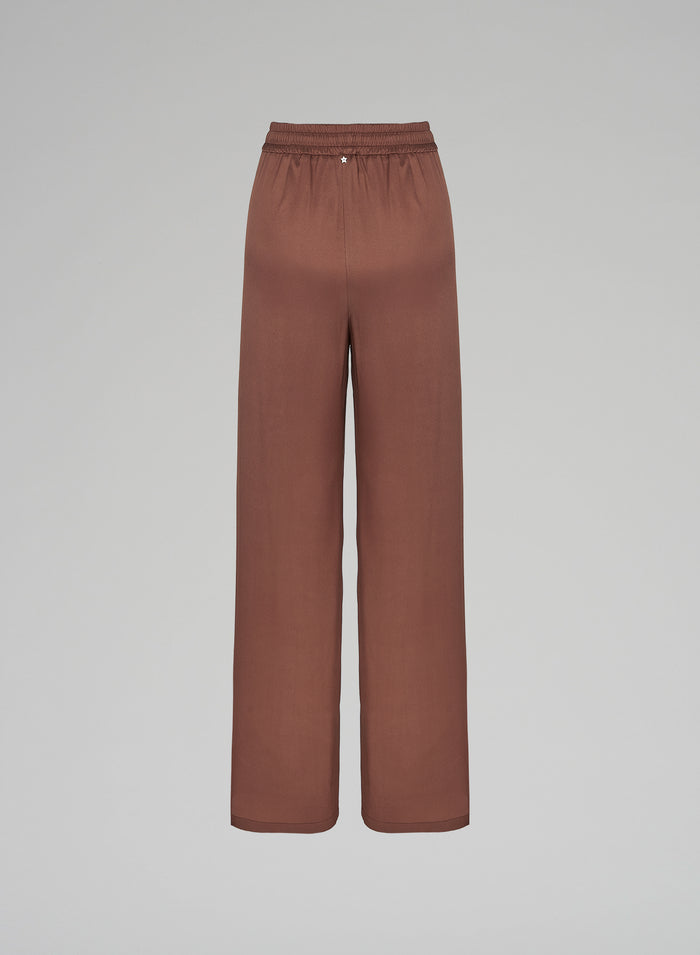 Lorena Antoniazzi PANTALONI IN TWILL DI SETA
