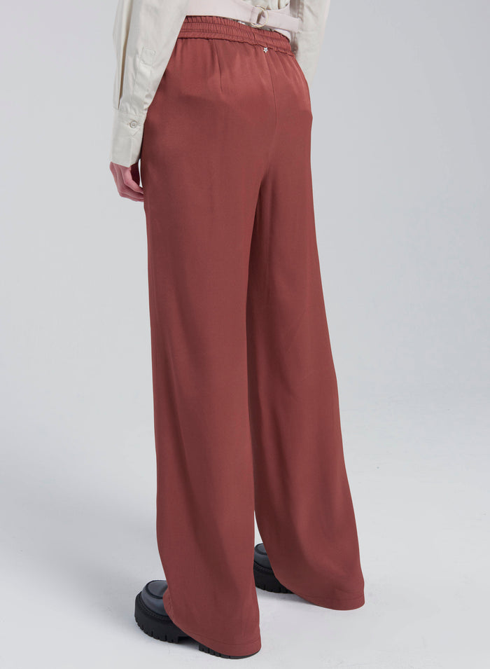Lorena Antoniazzi PANTALONI IN TWILL DI SETA