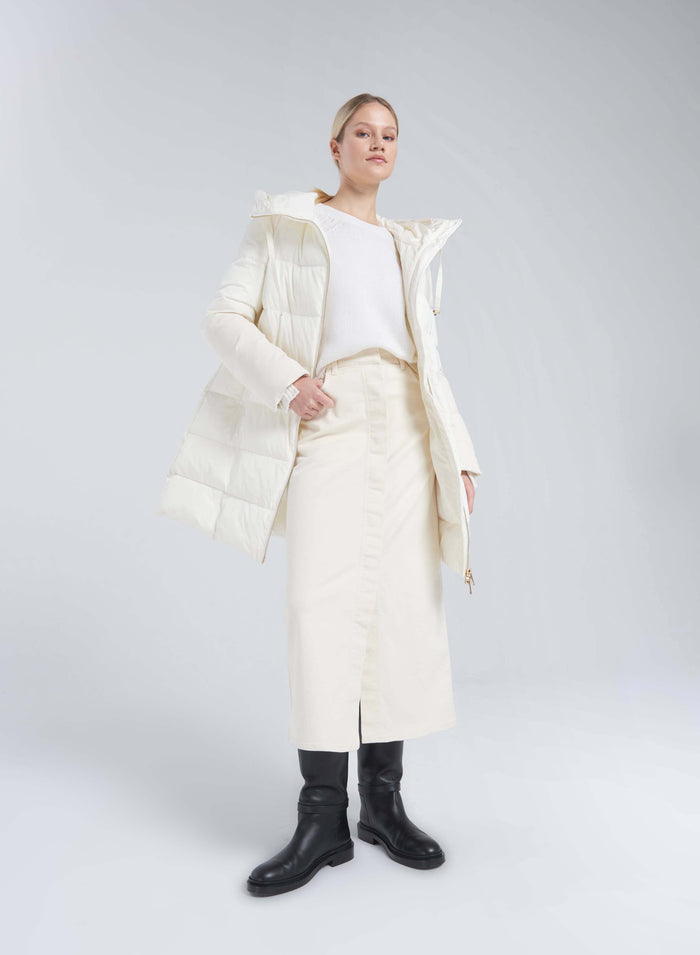 Lorena Antoniazzi PIUMINO IN TAFFETAS E VELLUTO