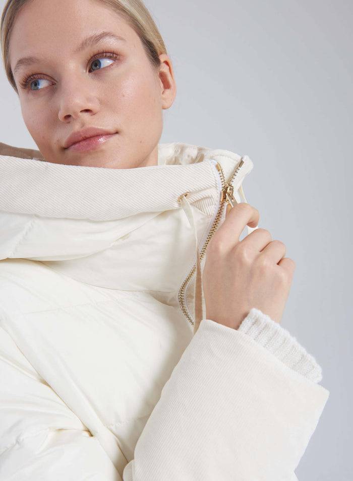 Lorena Antoniazzi PIUMINO IN TAFFETAS E VELLUTO