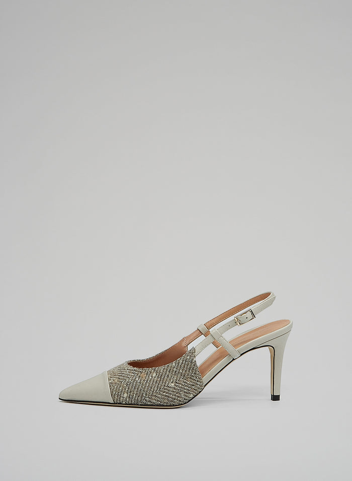 Lorena Antoniazzi SLINGBACK IN PELLE E LANA