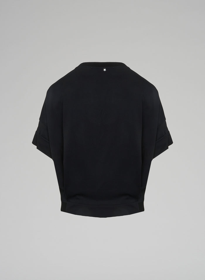 Lorena Antoniazzi T-SHIRT IN TWILL DI SETA