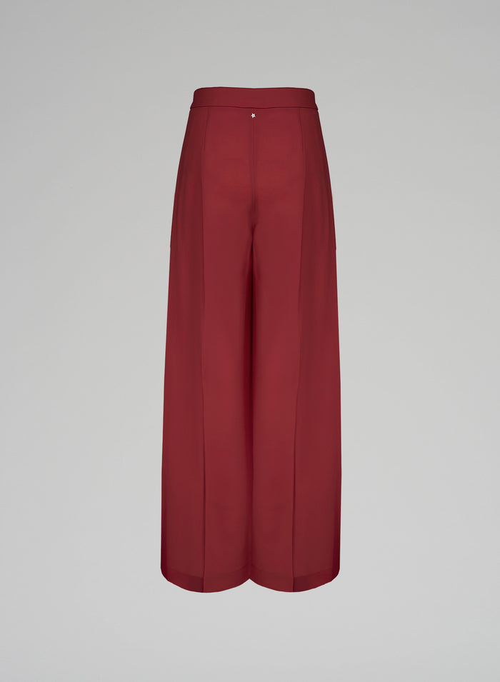 Lorena Antoniazzi PANTALONI PALAZZO IN LANA STRETCH