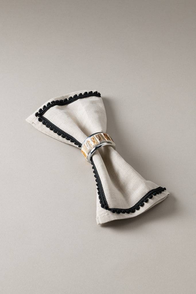 Lorenzi Milano Anello porta tovagliolo in Cervo (palco)