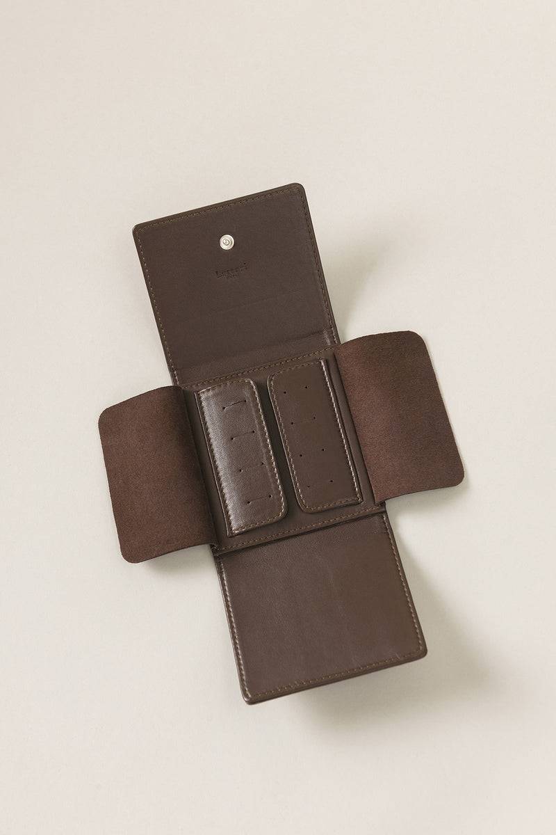 Lorenzi Milano Astuccio Porta Gemelli Da Viaggio In Nappa