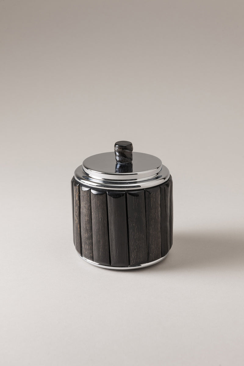 Lorenzi Milano Barattolo porta cotone da toilette in Orice