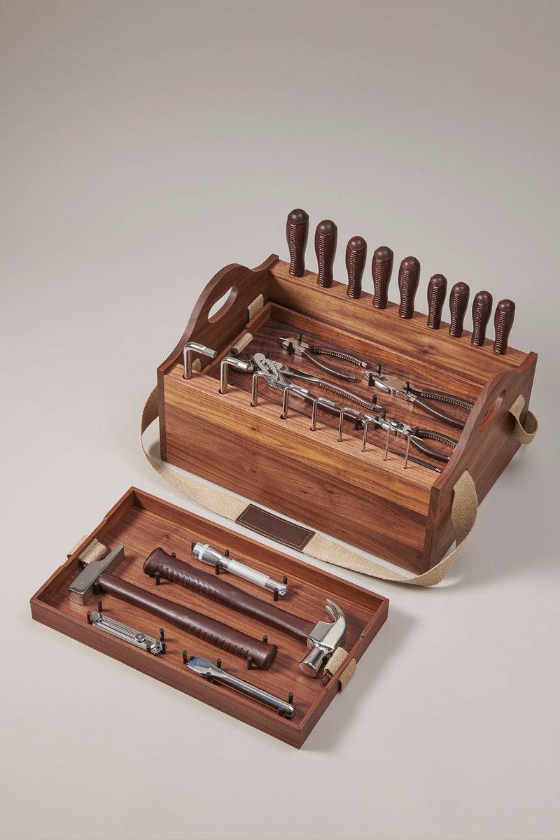 Lorenzi Milano Cassetta Da Lavoro Con Utensili In Legno