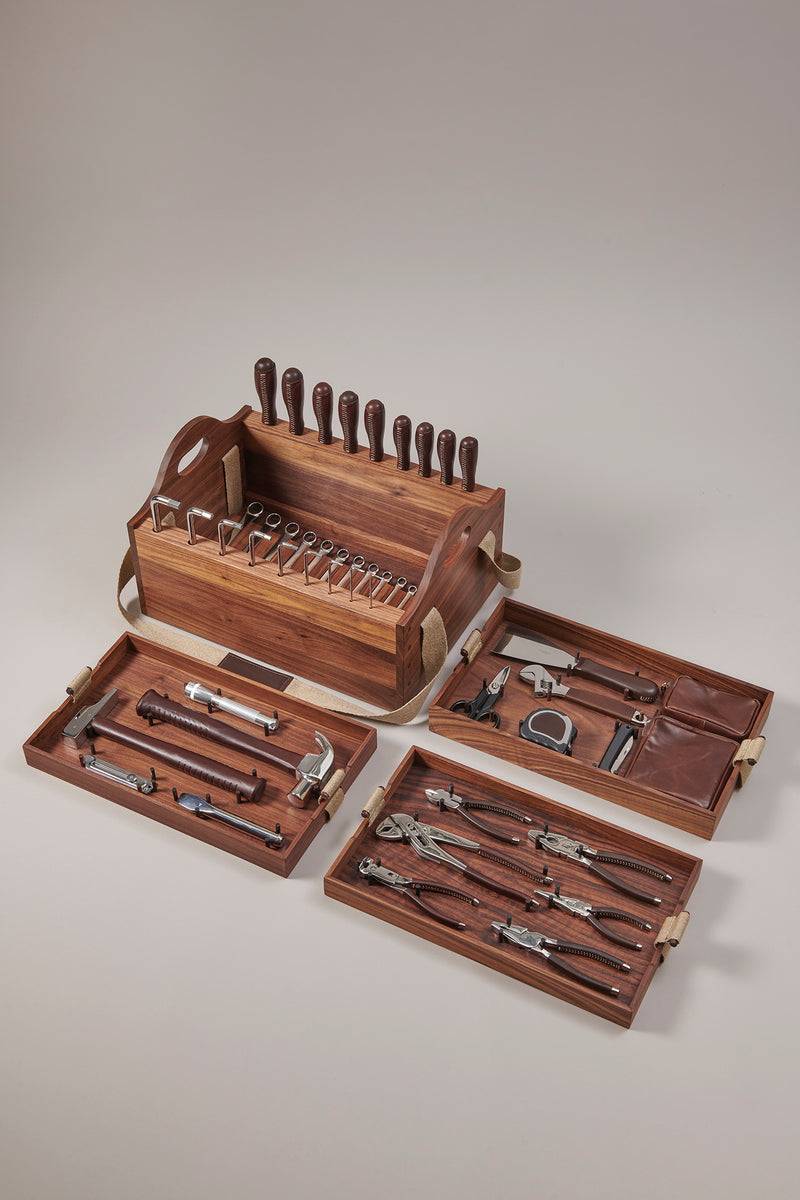 Lorenzi Milano Cassetta Da Lavoro Con Utensili In Legno