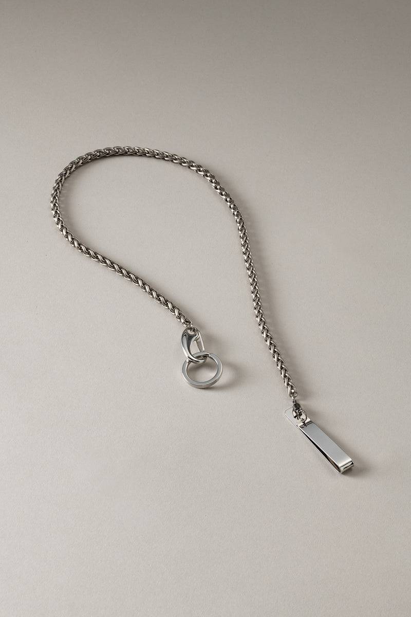 Lorenzi Milano Catena Portachiavi Titanio In Titanio