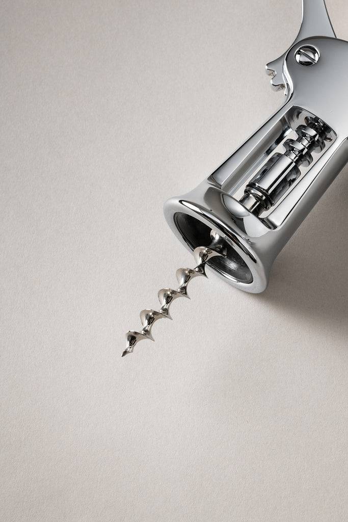 Lorenzi Milano Cavatappi Tradizionale Cromato In Legno