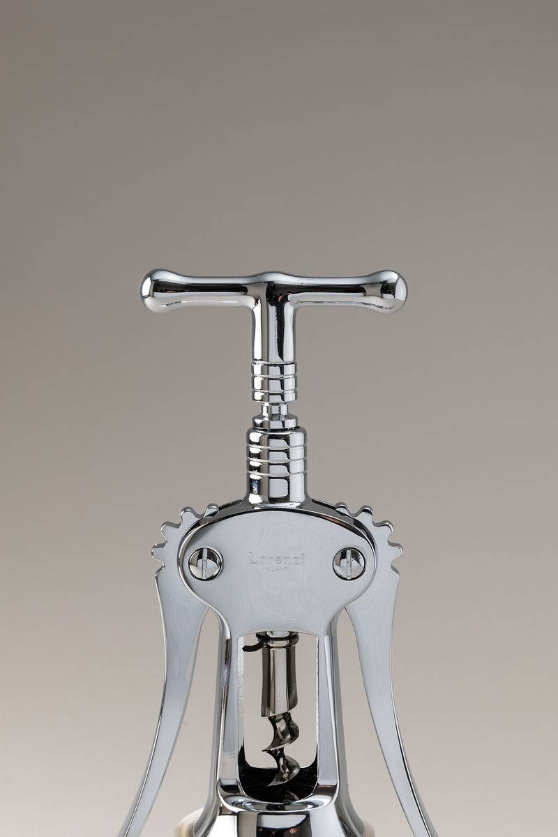 Lorenzi Milano Cavatappi Tradizionale Cromato Semplice In Ottone Cromato