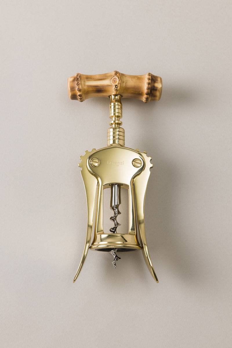 Lorenzi Milano Cavatappi tradizionale ottone in Bambù