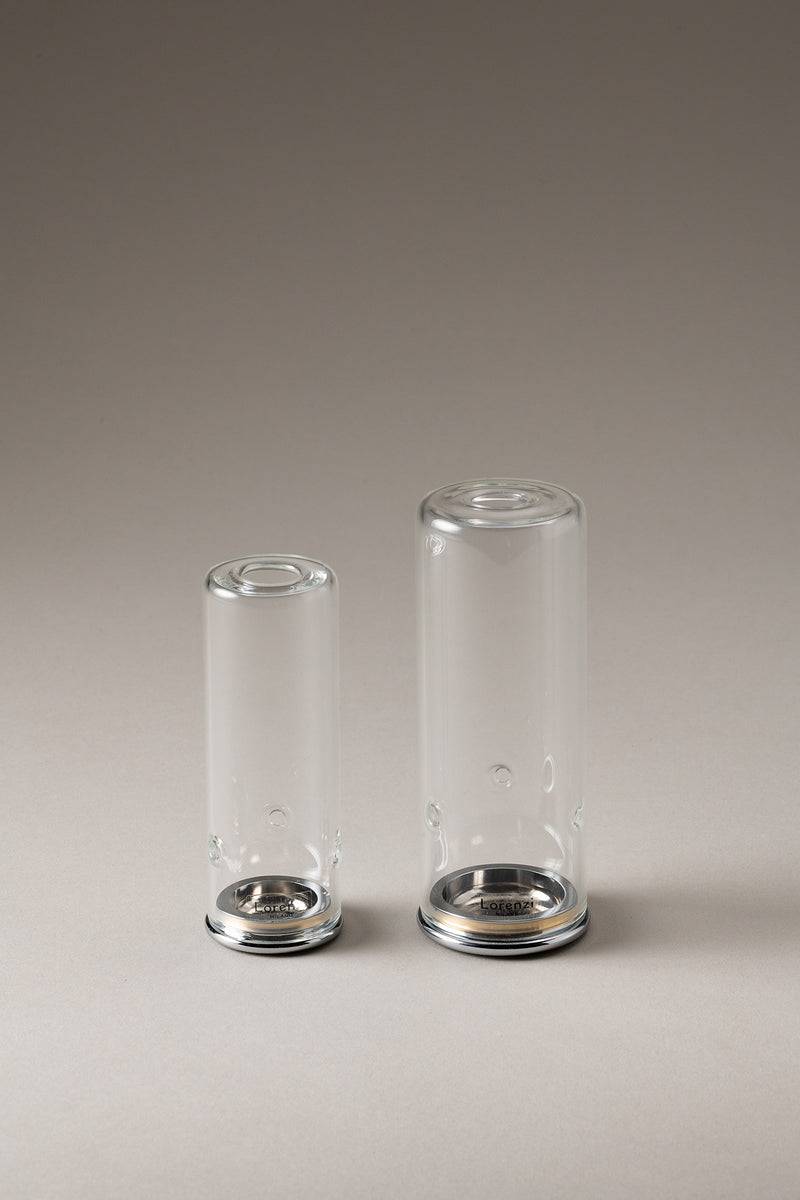 Lorenzi Milano Cilindro Porta Pennello Viaggio In Ottone Cromato