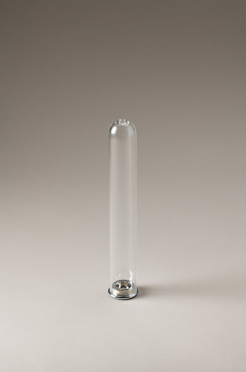 Lorenzi Milano Cilindro porta spazzolino viaggio in Ottone cromato