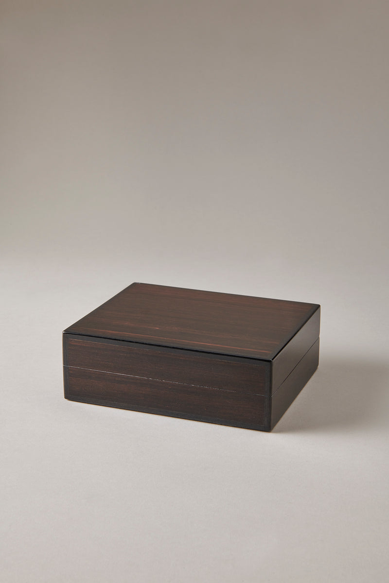 Lorenzi Milano Cofanetto Porta Anelli In Ebano Makassar