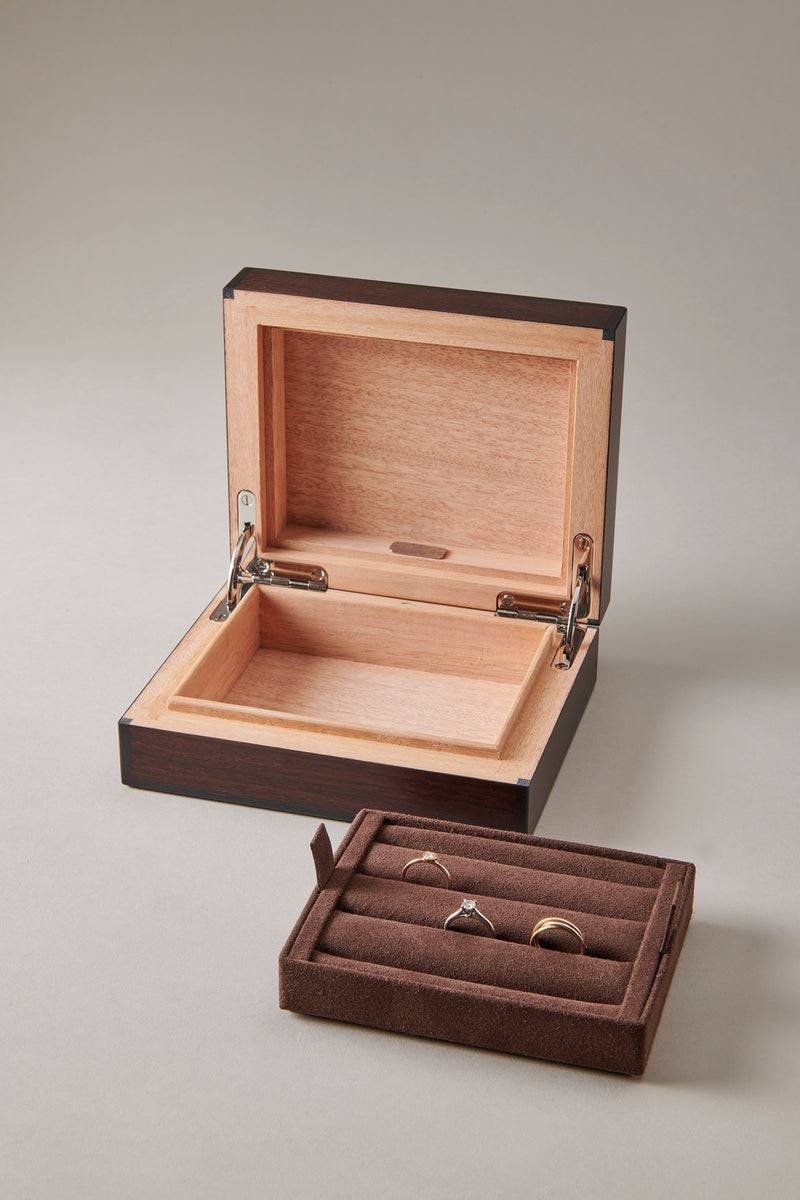 Lorenzi Milano Cofanetto Porta Anelli In Palissandro Santos