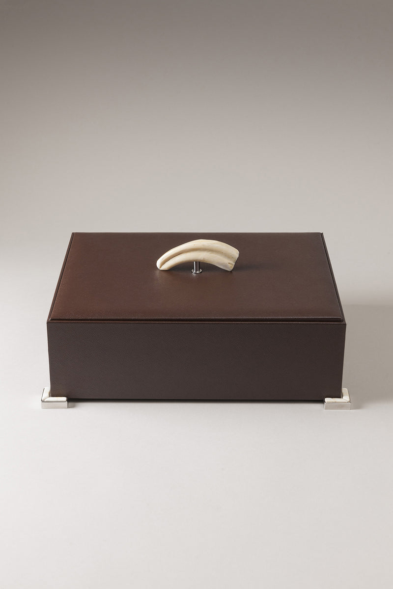 Lorenzi Milano Cofanetto Porta Gioie Da Uomo In Facocero