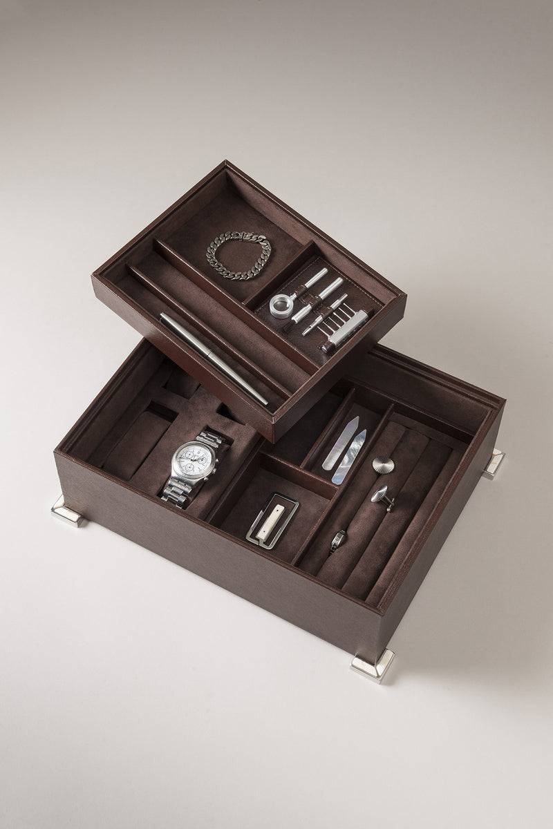 Lorenzi Milano Cofanetto Porta Gioie Da Uomo In Facocero