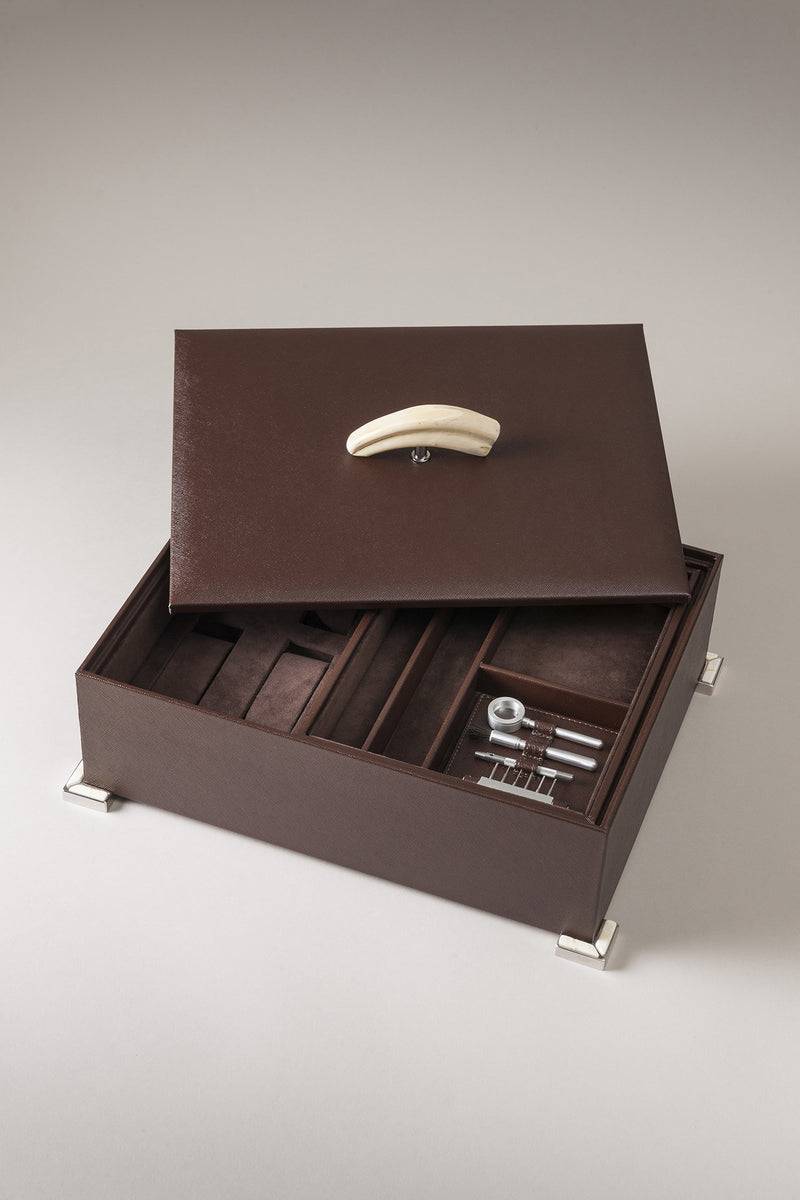 Lorenzi Milano Cofanetto porta gioie da uomo in Facocero