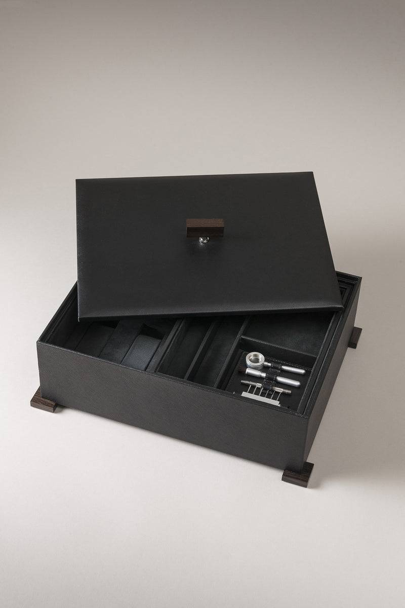 Lorenzi Milano Cofanetto porta gioie da uomo in Legno